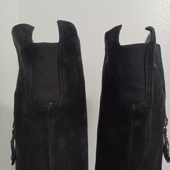 Stuart Weitzman Tall black suede boots size 9M MADE IN SPAIN - Picture 15 of 15